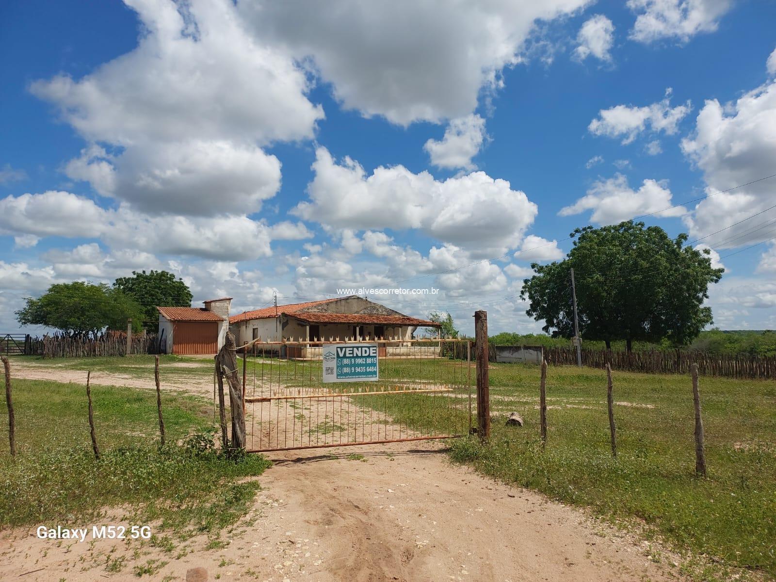 VENDO FAZENDA EM TABULEIRO DO NORTE-CE COM 260 HECTARES